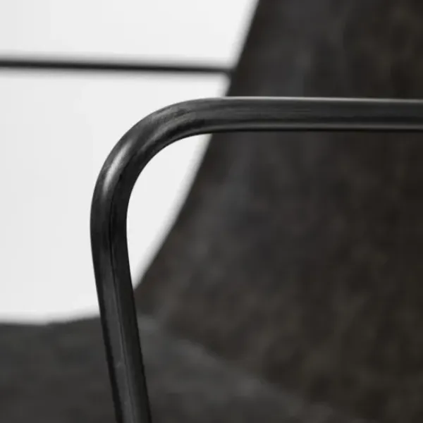 Dining Chairs-Kirkland's Home Modern Leather Wire Frame Dining Chair Black