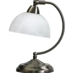 Table Lamps-Kirkland's Home Modern Mini Banker'S Desk Lamp Ivory/Clear