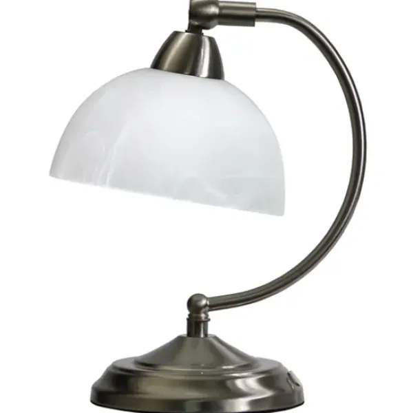 Table Lamps-Kirkland's Home Modern Mini Banker'S Desk Lamp Ivory/Clear