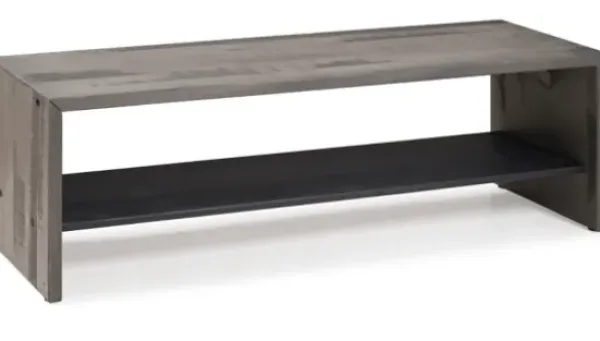 Entryway Furniture-Kirkland's Home Modern Reclaimed Farmhouse Bench Gray