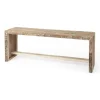 Benches & Ottomans-Kirkland's Home Modern Reclaimed Wood Bench Brown
