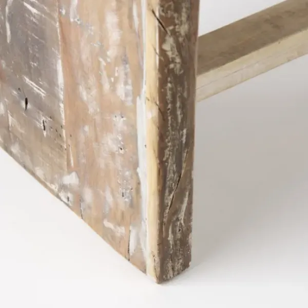 Benches & Ottomans-Kirkland's Home Modern Reclaimed Wood Bench Brown