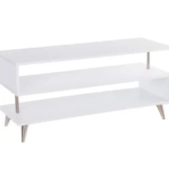 Tv Stands & Media Consoles-Kirkland's Home Modern Shape Tv Stand White