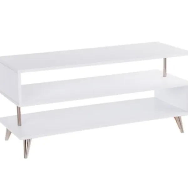 Tv Stands & Media Consoles-Kirkland's Home Modern Shape Tv Stand White