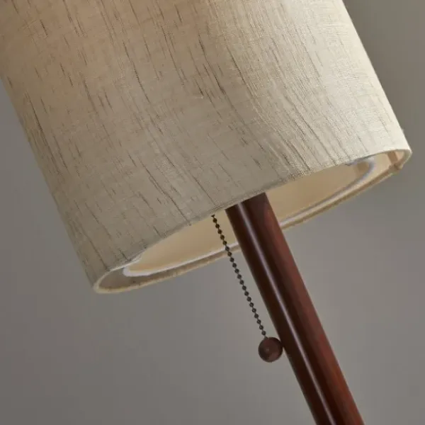 Floor Lamps-Kirkland's Home Modern Wood Emma Floor Lamp Tan