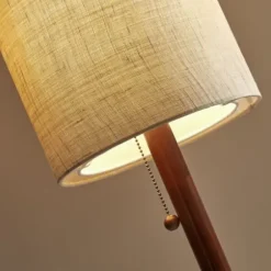 Floor Lamps-Kirkland's Home Modern Wood Emma Floor Lamp Tan