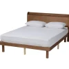 Beds & Headboards-Kirkland's Home Modern Wood Full Platform Bed Brown