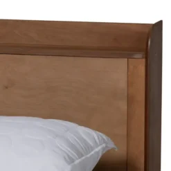 Beds & Headboards-Kirkland's Home Modern Wood Queen Platform Bed Brown