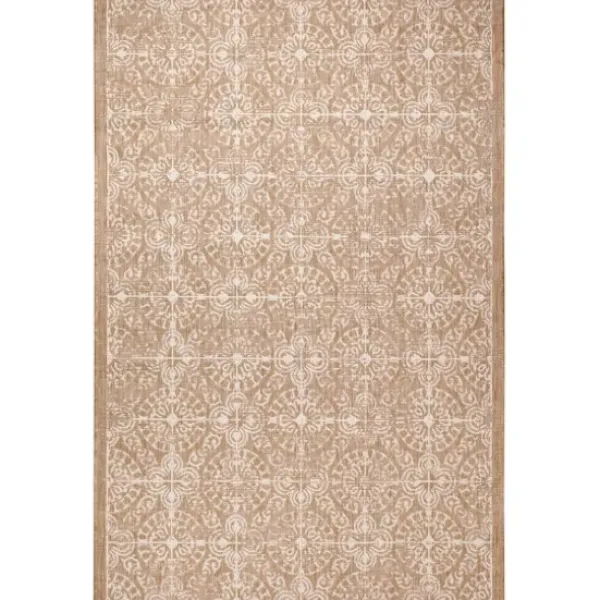 Outdoor Rugs-Kirkland's Home Molly Blue Mottled Abstract Outdoor Rug, 8X10 Blue/Gray