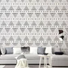 Wall Murals & Wall Decals-Kirkland's Home Monochrome Geo Peel And Stick Wall Mural Black/White