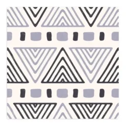 Wall Murals & Wall Decals-Kirkland's Home Monochrome Geo Peel And Stick Wall Mural Black/White