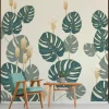 Wall Murals & Wall Decals-Kirkland's Home Monstera On Early Dawn Peel And Stick Wall Mural Green/Yellow
