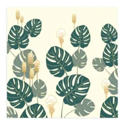 Wall Murals & Wall Decals-Kirkland's Home Monstera On Early Dawn Peel And Stick Wall Mural Green/Yellow