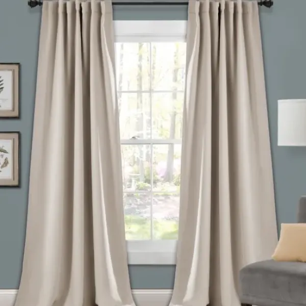 Curtains & Drapes-Kirkland's Home Monte Curtain Panel Set, 108 In. Gray