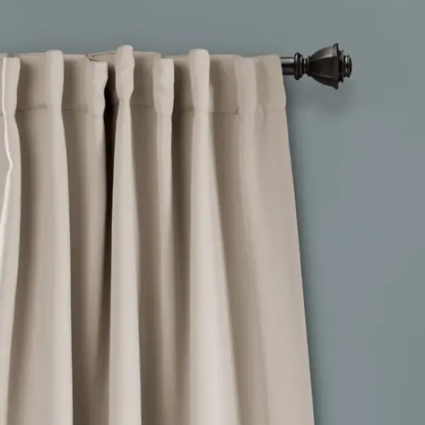 Curtains & Drapes-Kirkland's Home Monte Curtain Panel Set, 108 In. Gray