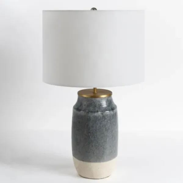 Table Lamps-Kirkland's Home Montgomery Two-Tone Speckled Table Lamp White