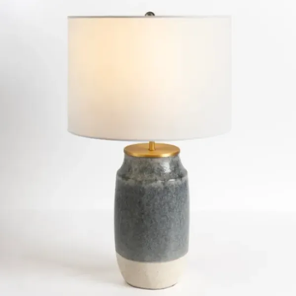 Table Lamps-Kirkland's Home Montgomery Two-Tone Speckled Table Lamp White