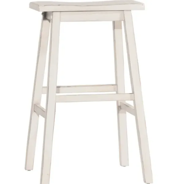 Bar Stools & Counter Height Stools-Kirkland's Home Moreno Sea Counter Stool White