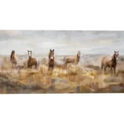 Canvas Art-Kirkland's Home Morning Herd Canvas Art Print Tan