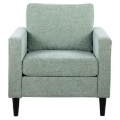 Accent Chairs-Kirkland's Home Mossy Contemporary Upholstered Accent Chair Green