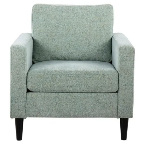 Accent Chairs-Kirkland's Home Mossy Contemporary Upholstered Accent Chair Green