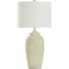 Table Lamps-Kirkland's Home Mottled Brie Ridge Table Lamp Ivory