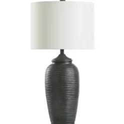 Table Lamps-Kirkland's Home Mottled Ridge Table Lamp Black