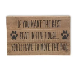Wall Quotes & Signs-Kirkland's Home Move The Dog Wall Sign Brown