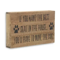 Wall Quotes & Signs-Kirkland's Home Move The Dog Wall Sign Brown