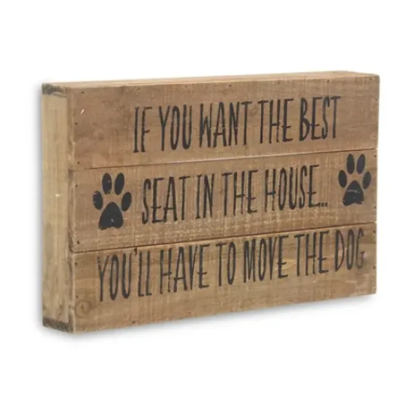 Wall Quotes & Signs-Kirkland's Home Move The Dog Wall Sign Brown