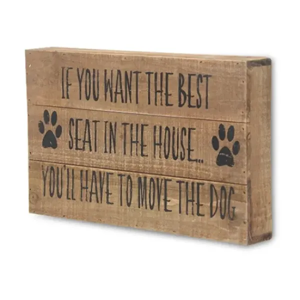 Wall Quotes & Signs-Kirkland's Home Move The Dog Wall Sign Brown