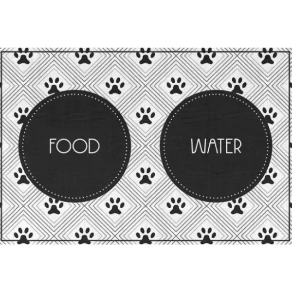Kitchen & Floor Mats-Kirkland's Home Mrs. Claus Bed & Breakfast Christmas Floor Mat Tan/Black