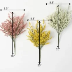 Stems & Bouquets-Kirkland's Home Multicolor Berry Bud Bundles, Set Of 3 Pink/Yellow/White/Green