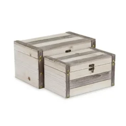 Baskets & Boxes-Kirkland's Home Multicolor Wooden Baskets, Set Of 2 Tan