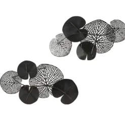 Wall Plaques-Kirkland's Home Multicolored Metal Circles Wall Plaques, Set Of 2 Blue/Gold/Brown