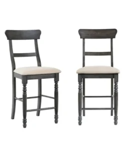 Bar Stools & Counter Height Stools-Kirkland's Home Muse Counter Chairs, Set Of 2 Gray