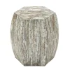 Accent & End Tables-Kirkland's Home Mussel Shell Hexagonal Accent Table Multi