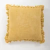 Pillows-Kirkland's Home Mustard Chambray Ruffle Edge Pillow Yellow
