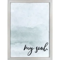 Wall Quotes & Signs-Kirkland's Home My Soul Framed Art Print Blue