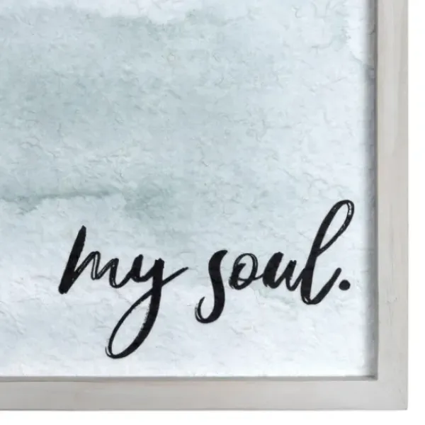 Wall Quotes & Signs-Kirkland's Home My Soul Framed Art Print Blue