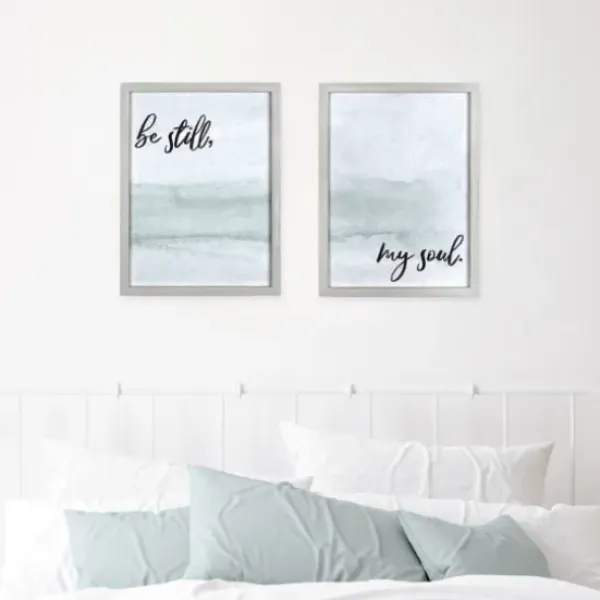 Wall Quotes & Signs-Kirkland's Home My Soul Framed Art Print Blue