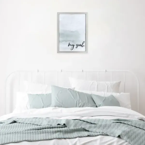 Wall Quotes & Signs-Kirkland's Home My Soul Framed Art Print Blue
