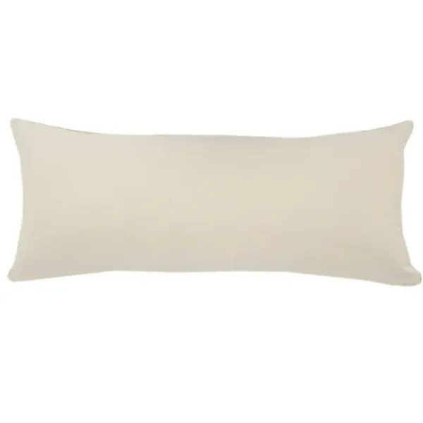 Pillows-Kirkland's Home Myrtle Tufted Stripes Lumbar Pillow Blue/Gray/Ivory