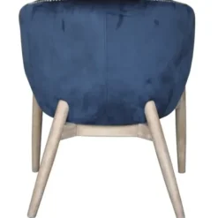Accent Chairs-Kirkland's Home Nadia Navy Velvet Club Chair Blue