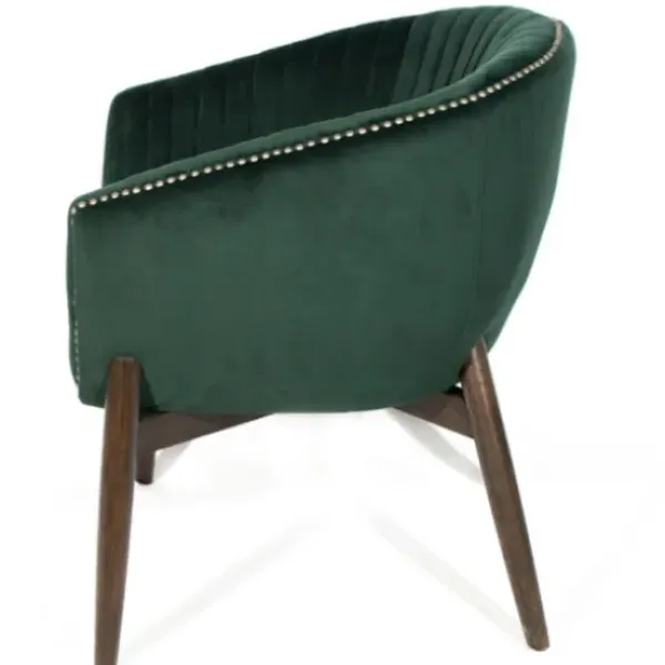 Accent Chairs-Kirkland's Home Nadia Velvet Club Chair Green