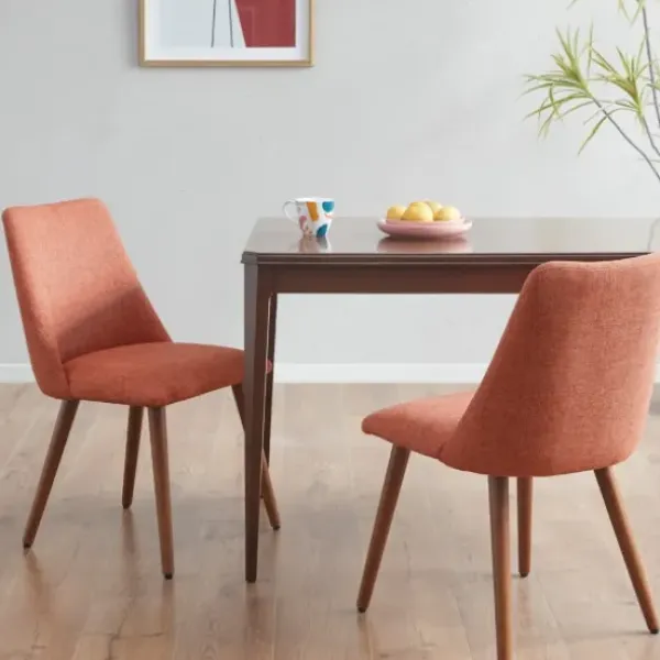 Dining Chairs-Kirkland's Home Nadine Retro Dining Chairs, Set Of 2 Orange