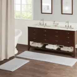 Curtains & Drapes-Kirkland's Home Nagano Linen Curtain Panel Set, 96 In. Tan