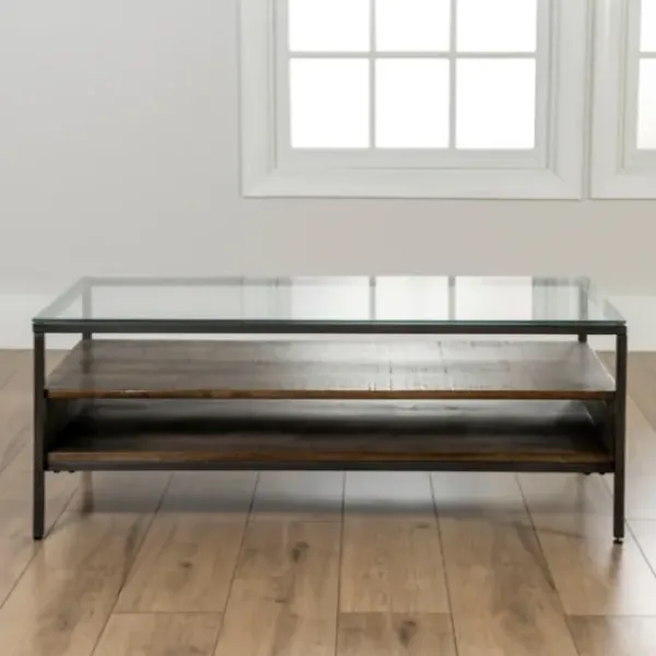 Coffee Tables-Kirkland's Home Nash Coffee Table Brown/Gray