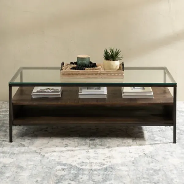 Coffee Tables-Kirkland's Home Nash Coffee Table Brown/Gray
