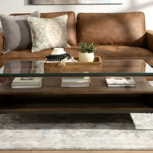 Coffee Tables-Kirkland's Home Nash Coffee Table Brown/Gray